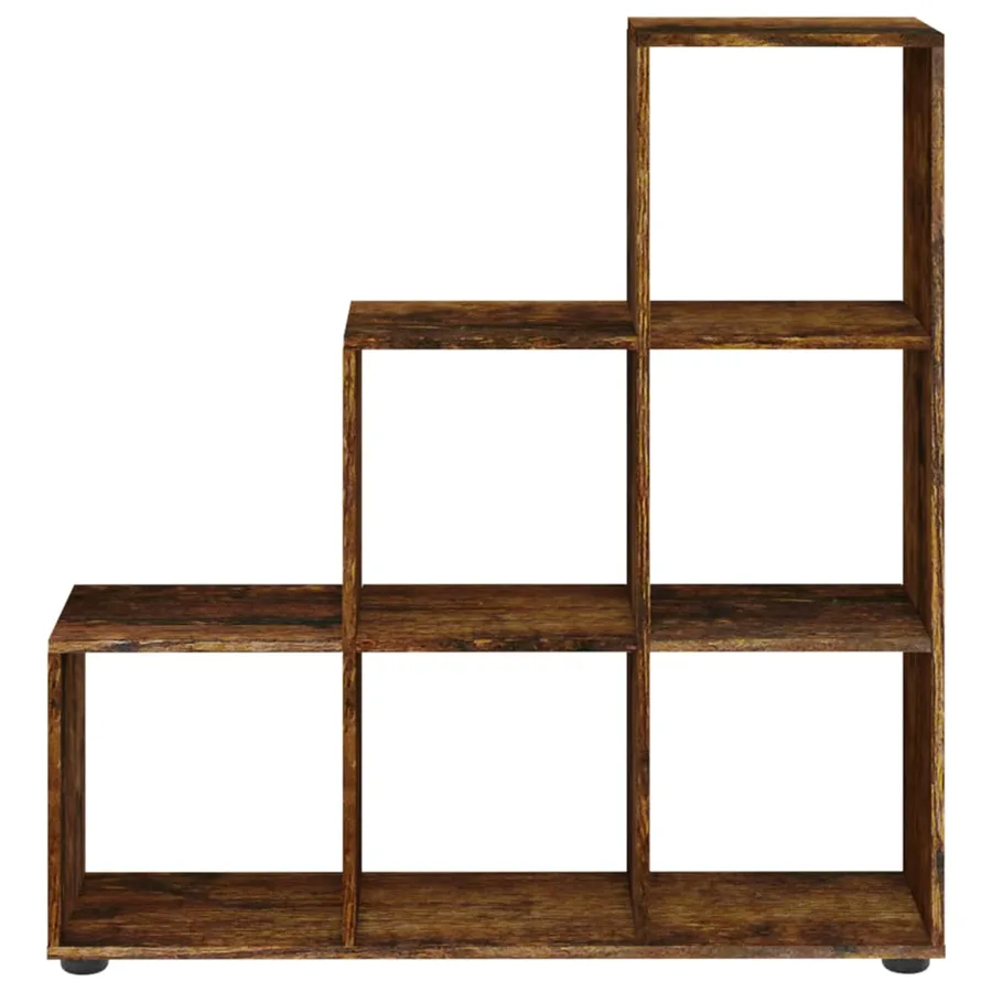 Bibliothèque escalier Chêne fumé 107 cm Bois d'ingénierie - 4