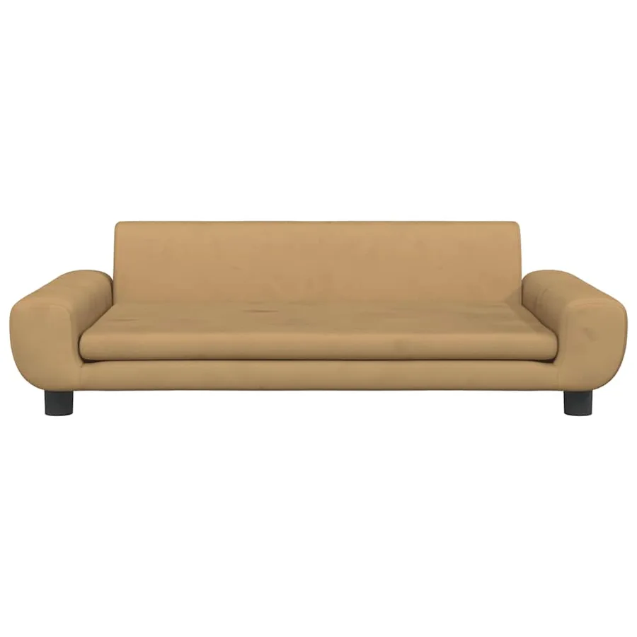 Lit pour chien marron 100x54x33 cm velours - 3