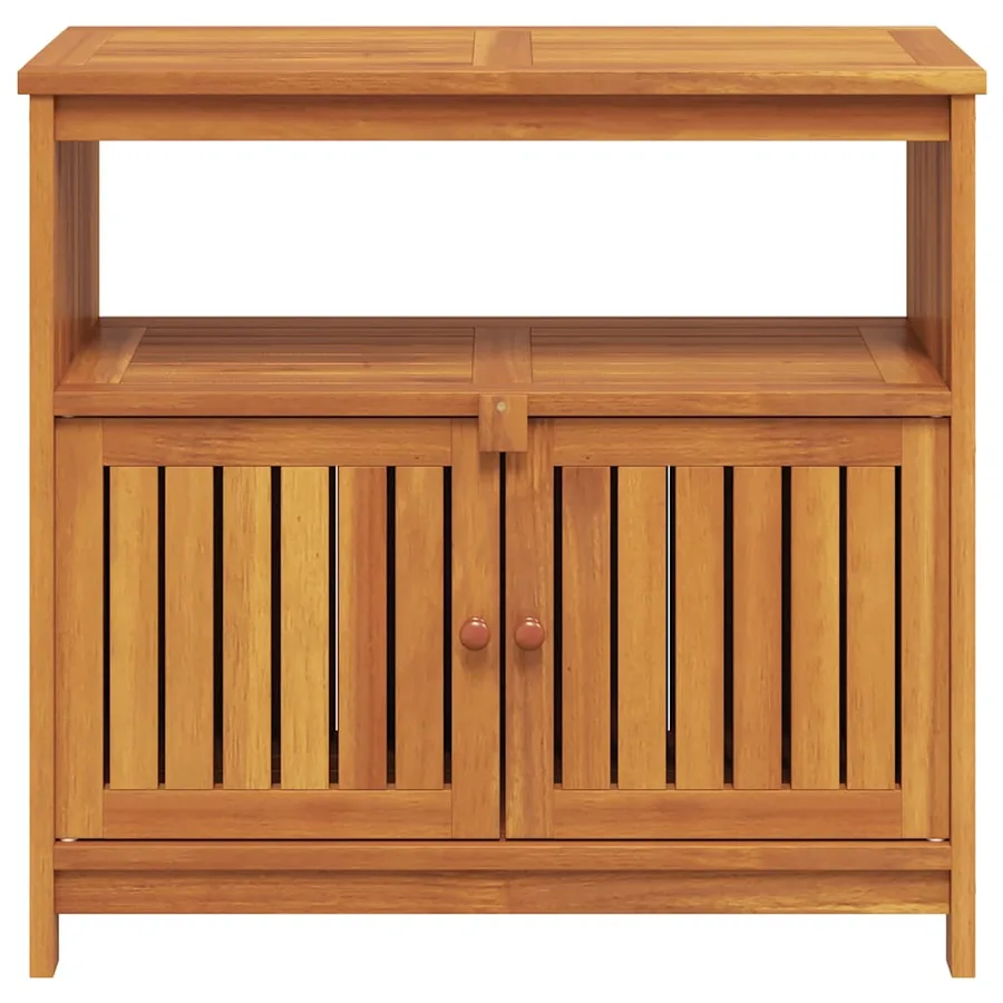 Table console de jardin 80x35x75 cm bois massif d'acacia - 5