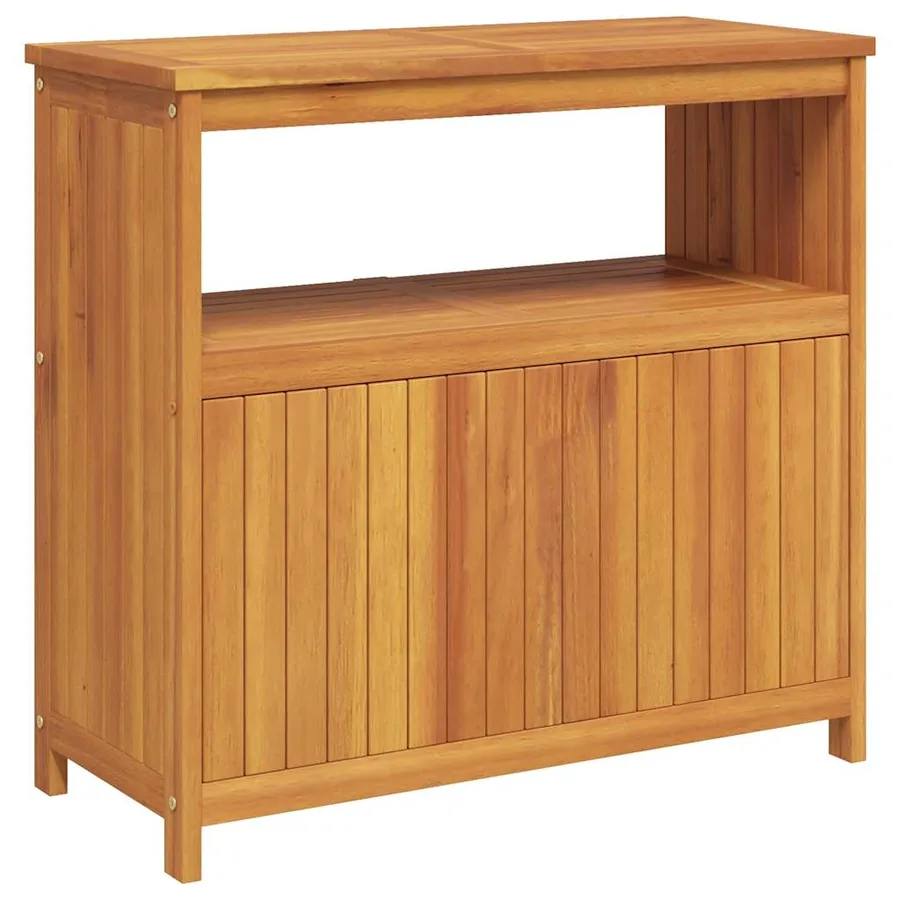 Table console de jardin 80x35x75 cm bois massif d'acacia - 6