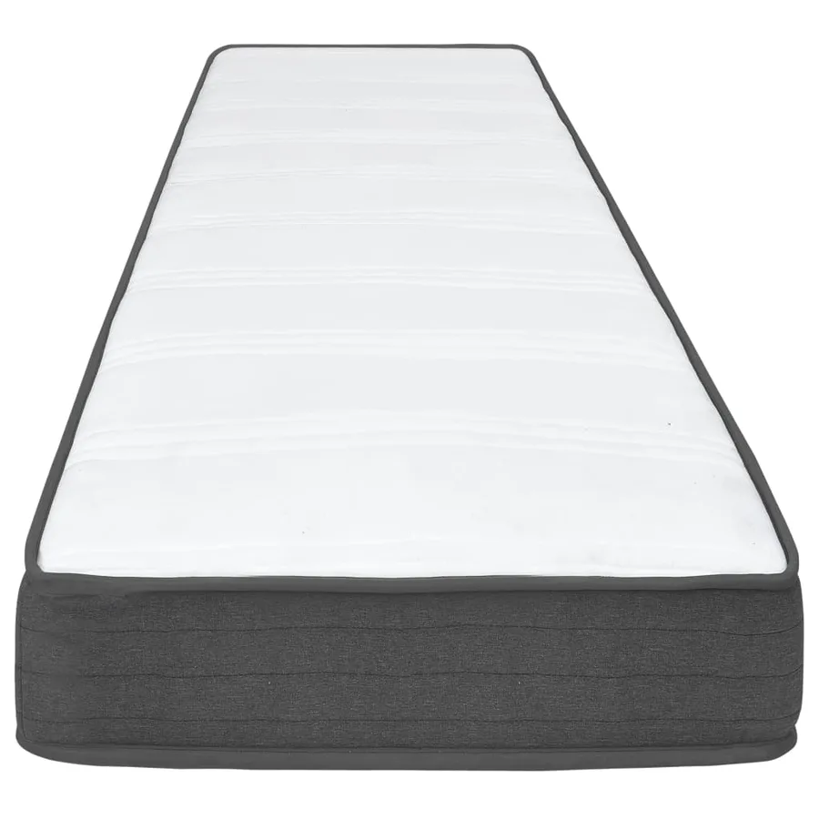 Sommier à lattes de lit Gris foncé Tissu 100x200 cm - 10