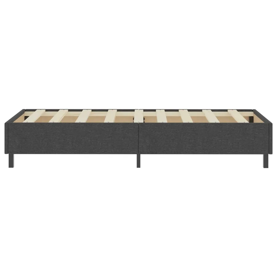 Sommier à lattes de lit Gris foncé Tissu 100x200 cm - 6