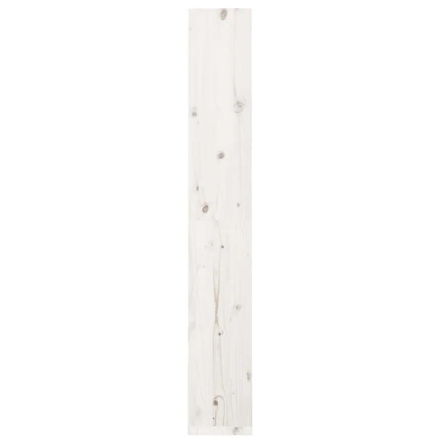 Bibliothèque/Séparateur de pièce Blanc 60x30x199,5cm Pin massif - 6