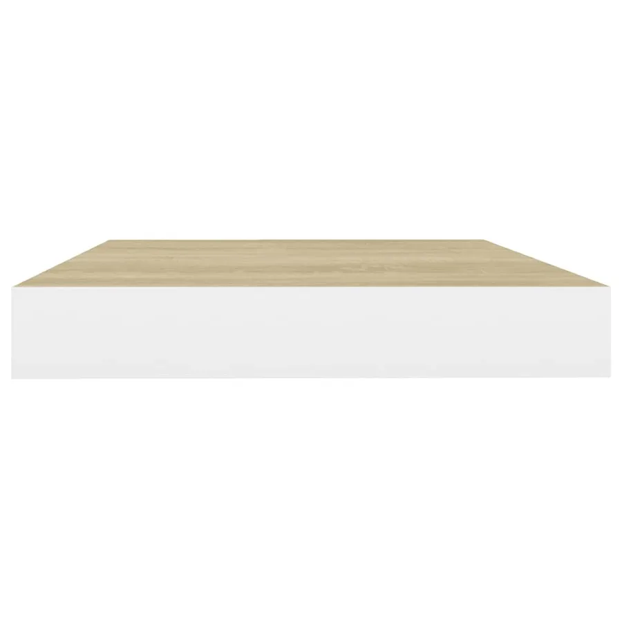 Étagères flottantes 4 pcs Chêne et blanc 40x23,5x3,8 cm MDF - 7