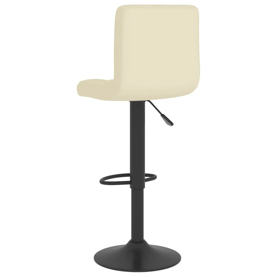 Tabourets de bar lot de 2 crème tissu - 6
