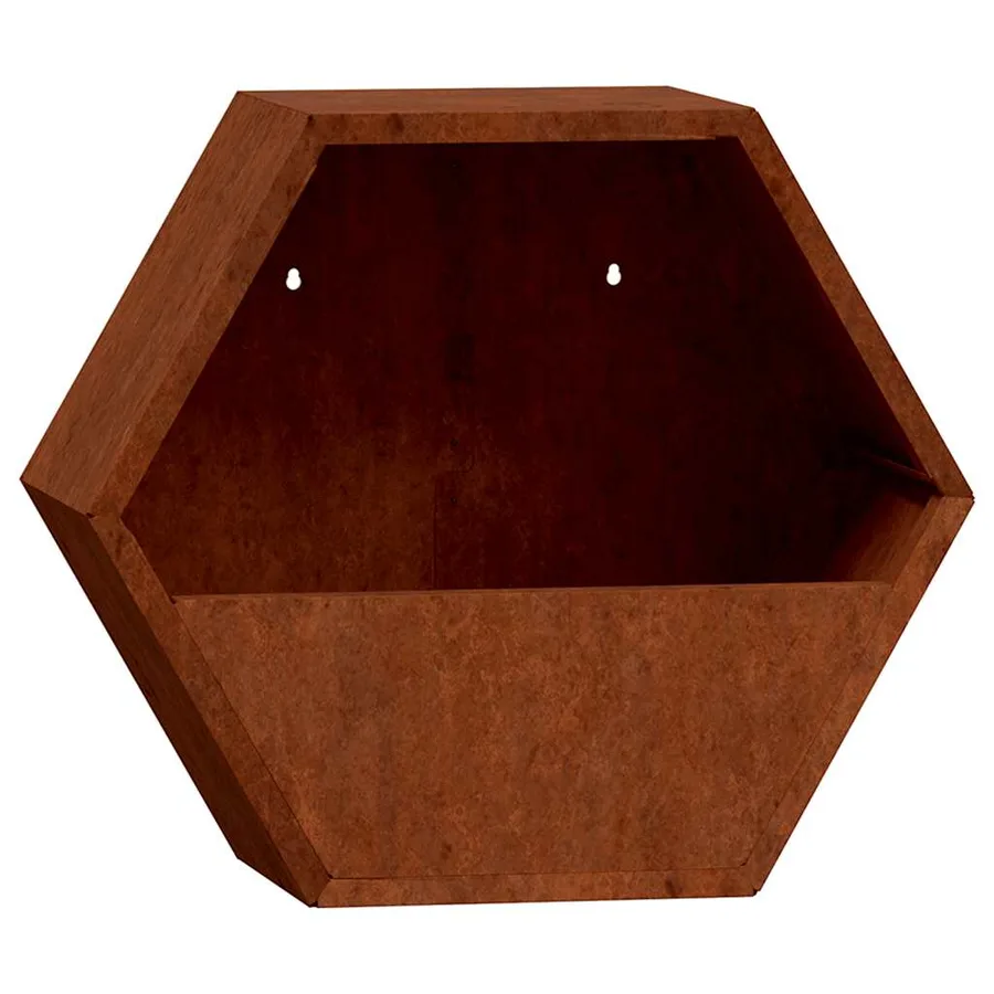Jardinières murales 2 pcs Rouillé Acier corten 46x10x40 cm - 5