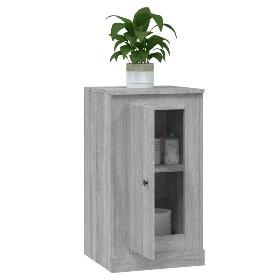 Buffet sonoma gris 37,5x35,5x67,5 cm bois d'ingénierie - 5