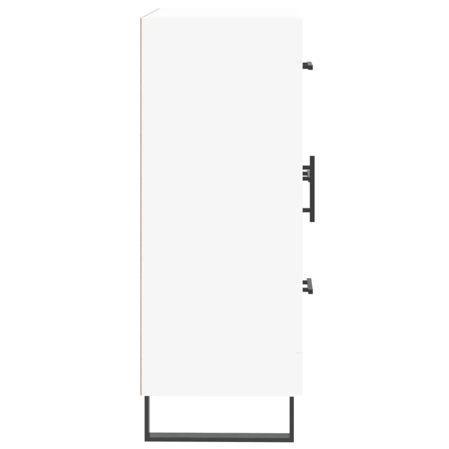 Buffet blanc 69,5x34x90 cm bois d'ingénierie - 7