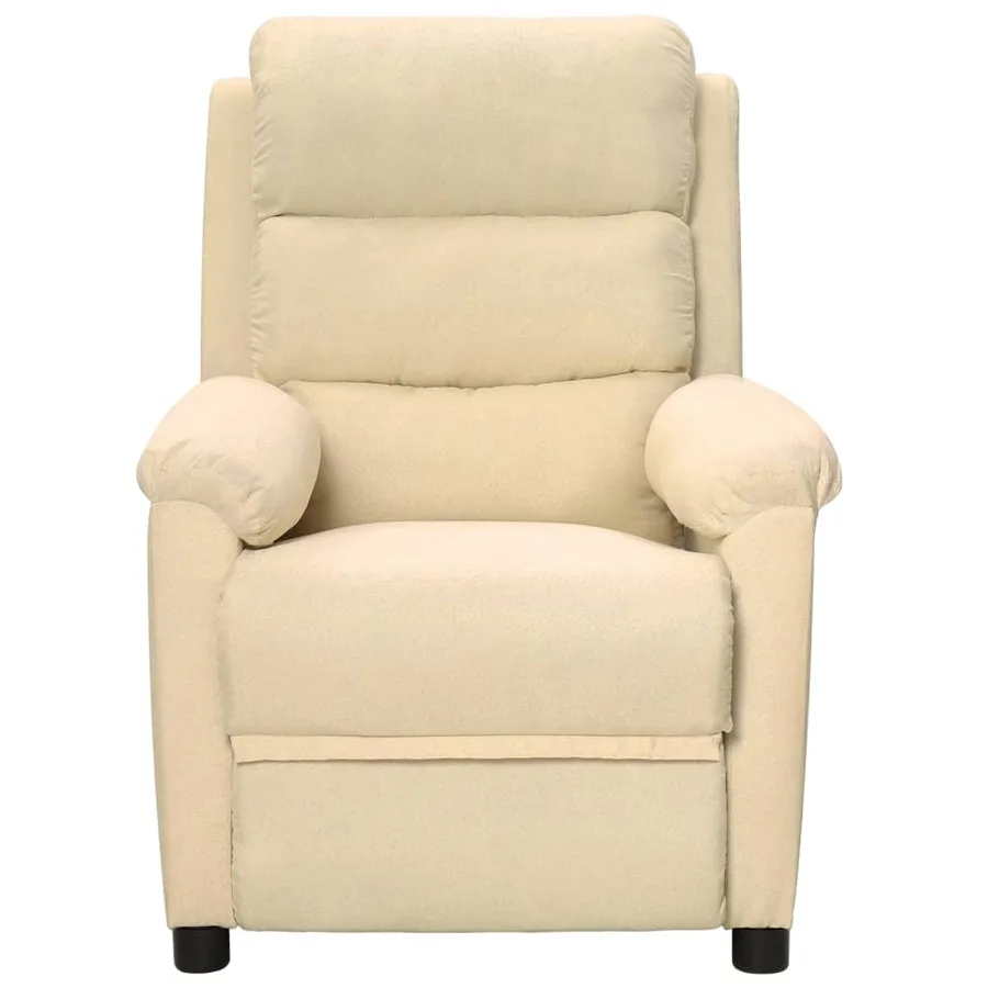 Fauteuil inclinable Crème Tissu - 2