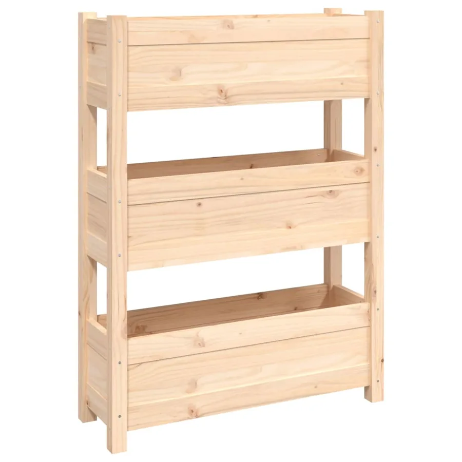Jardinière 77x25x104,5 cm Bois massif de pin - 2