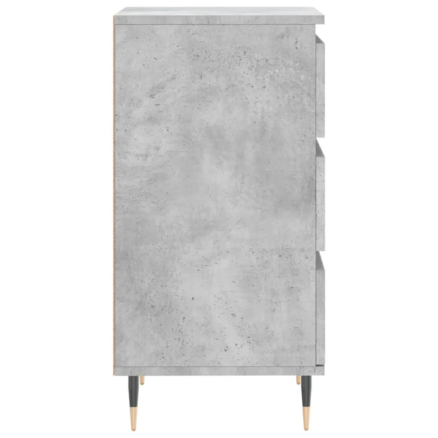 Buffet gris béton 40x35x70 cm bois d'ingénierie - 7