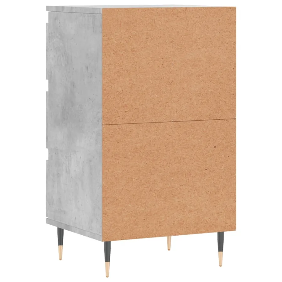 Buffet gris béton 40x35x70 cm bois d'ingénierie - 8