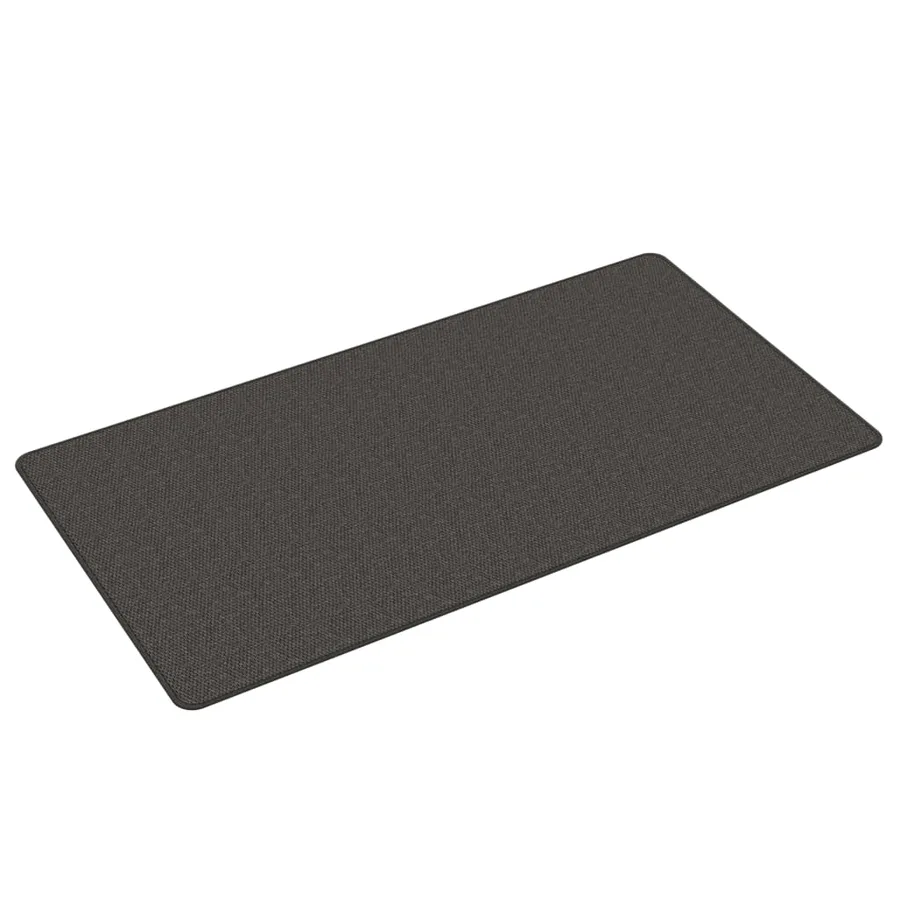 Tapis de couloir aspect sisal anthracite 80x150 cm - 2
