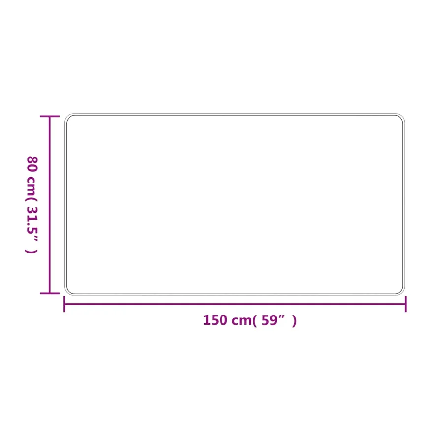 Tapis de couloir aspect sisal anthracite 80x150 cm - 6