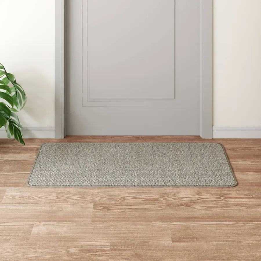Tapis de couloir aspect sisal platina 50x100 cm