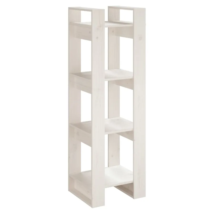 Bibliothèque/Séparateur de pièce Blanc 41x35x125 cm Pin solide - 2