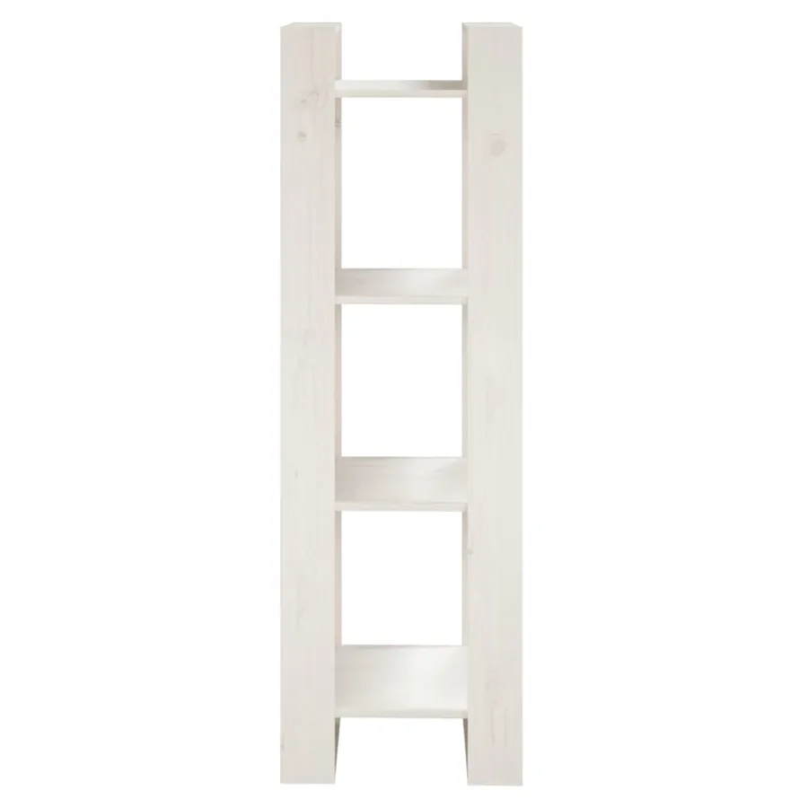 Bibliothèque/Séparateur de pièce Blanc 41x35x125 cm Pin solide - 3