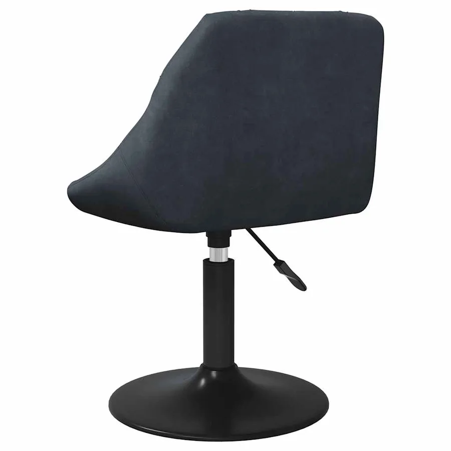 Chaises pivotantes à manger lot de 6 gris foncé velours - 6