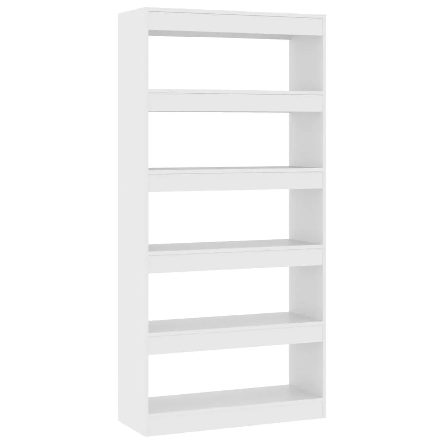 Bibliothèque/Séparateur de pièce Blanc bois d'ingénierie - 2