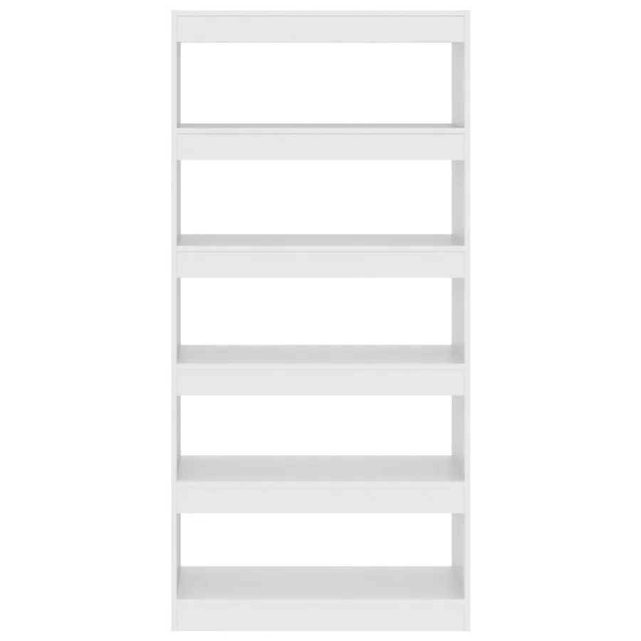 Bibliothèque/Séparateur de pièce Blanc bois d'ingénierie - 5