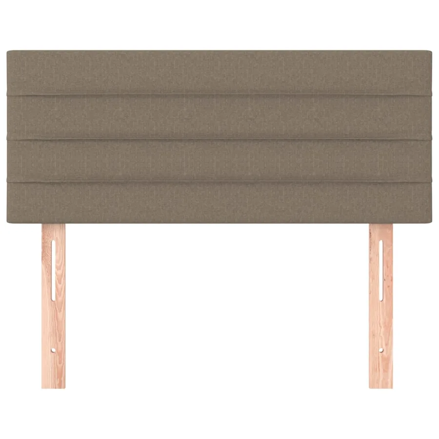 Tête de lit Taupe 100x5x78/88 cm Tissu - 3