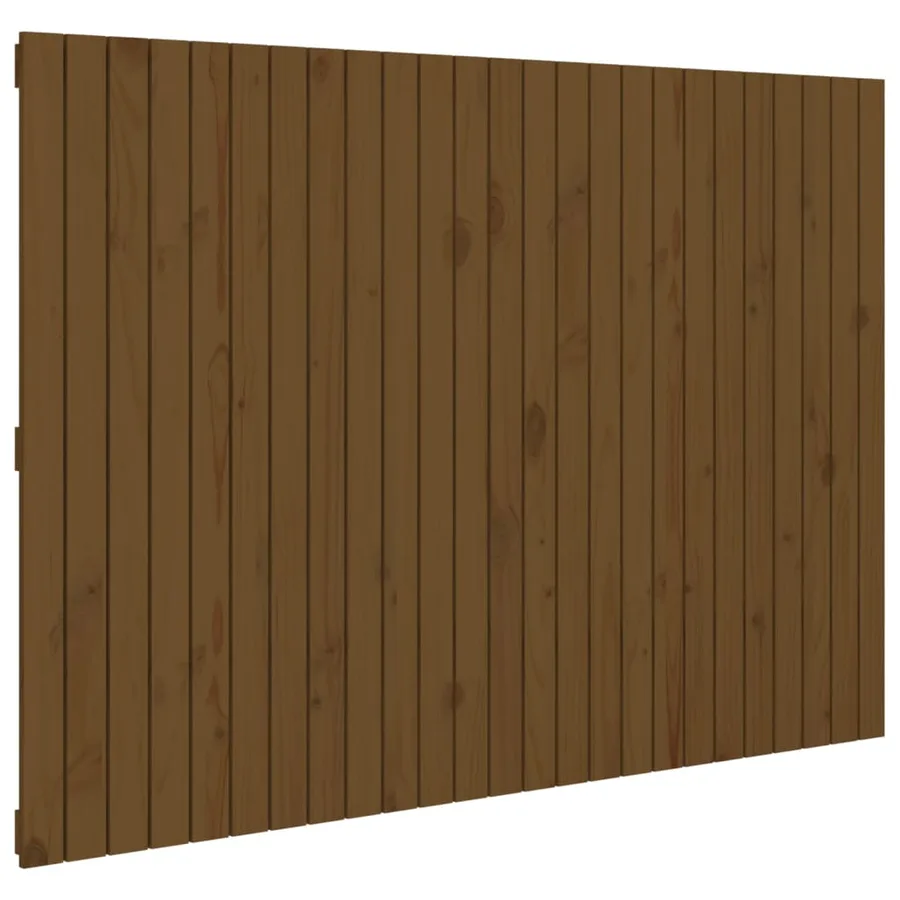 Tête de lit murale Marron miel 159,5x3x110cm Bois massif de pin - 2
