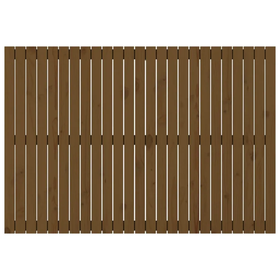 Tête de lit murale Marron miel 159,5x3x110cm Bois massif de pin - 4