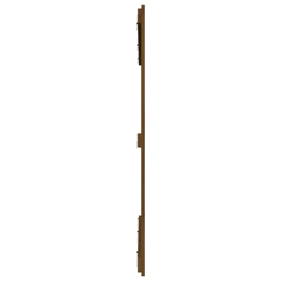 Tête de lit murale Marron miel 159,5x3x110cm Bois massif de pin - 5