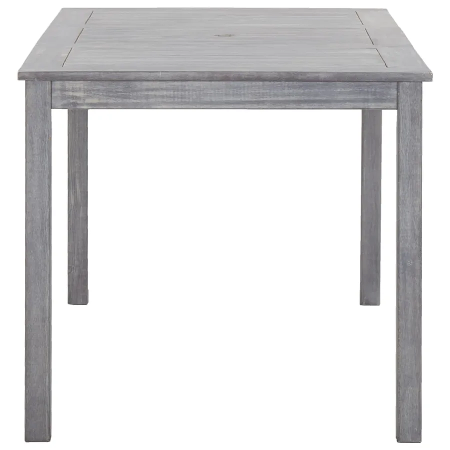 Ensemble à manger d'extérieur 5 pcs Gris Bois d'acacia solide - 4