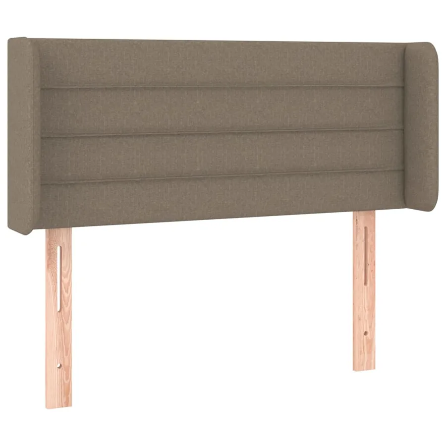 Tête de lit avec oreilles Taupe 103x16x78/88 cm Tissu - 2