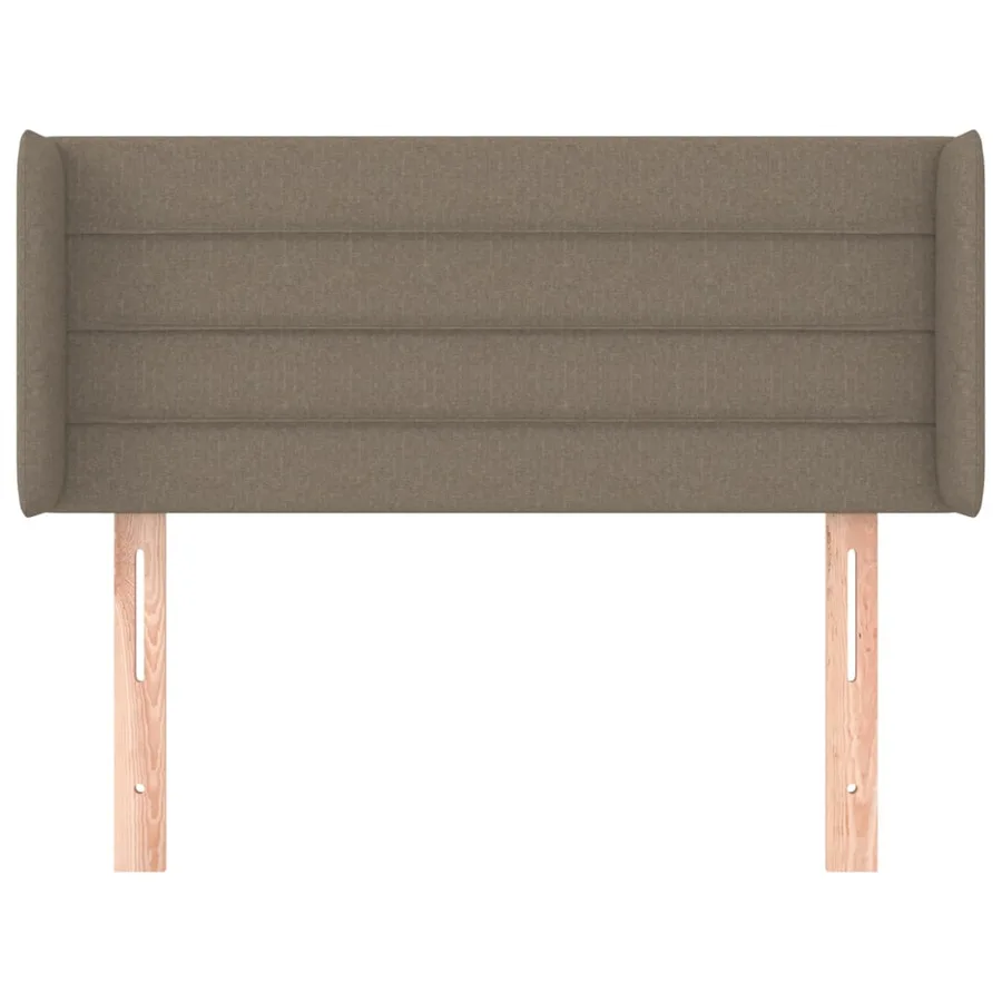 Tête de lit avec oreilles Taupe 103x16x78/88 cm Tissu - 3