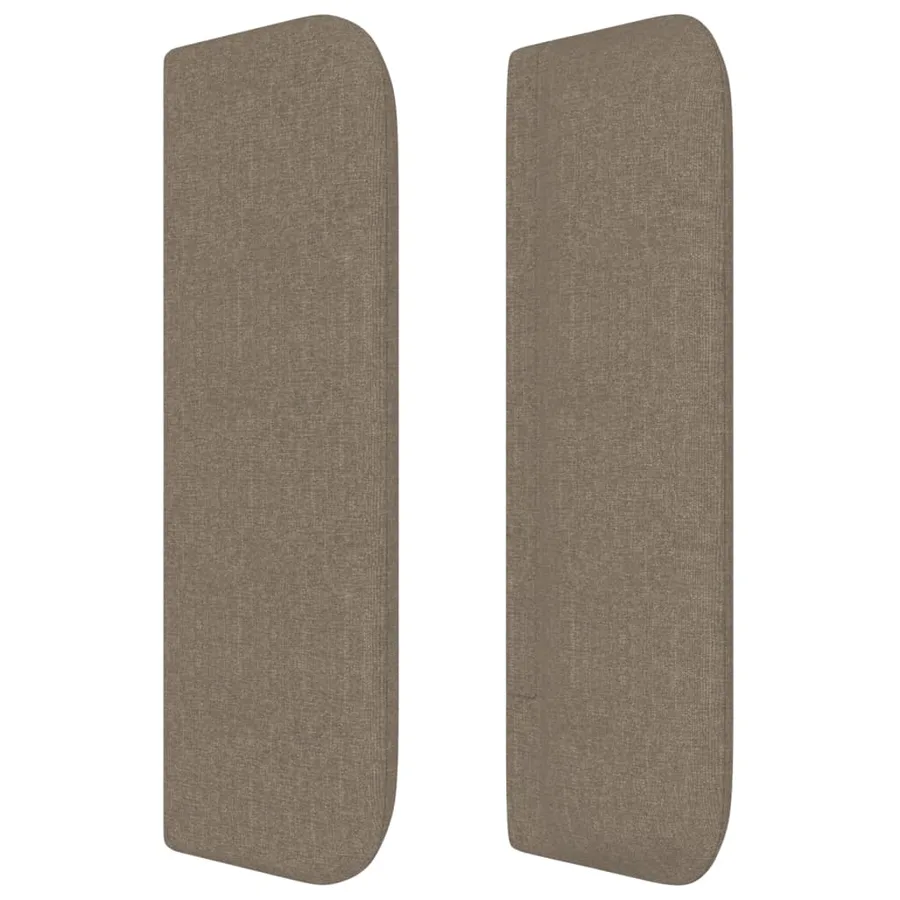 Tête de lit avec oreilles Taupe 103x16x78/88 cm Tissu - 4