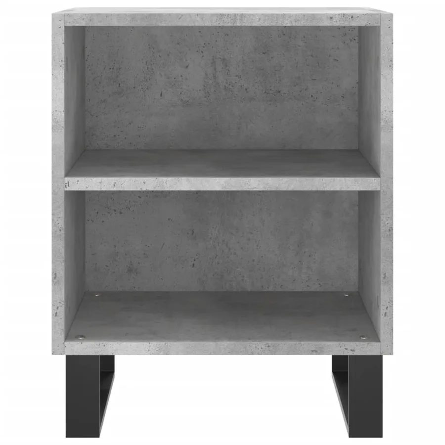 Tables de chevet 2 pcs gris béton 40x30x50 cm bois d'ingénierie - 5