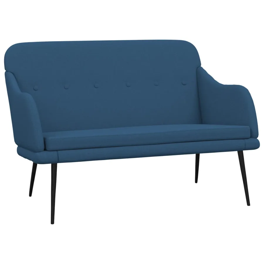 Banc Bleu 110x76x80 cm Tissu - 2