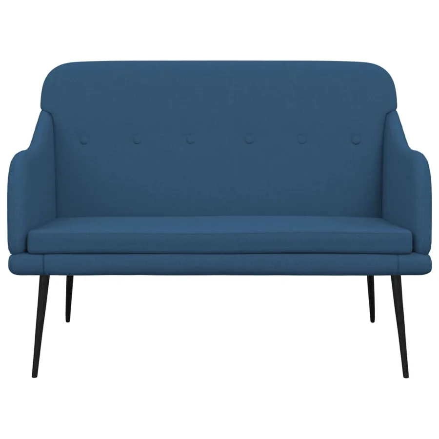 Banc Bleu 110x76x80 cm Tissu - 3