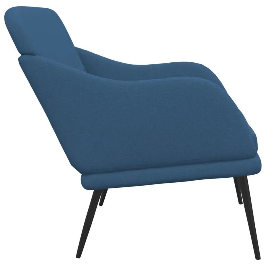 Banc Bleu 110x76x80 cm Tissu - 4