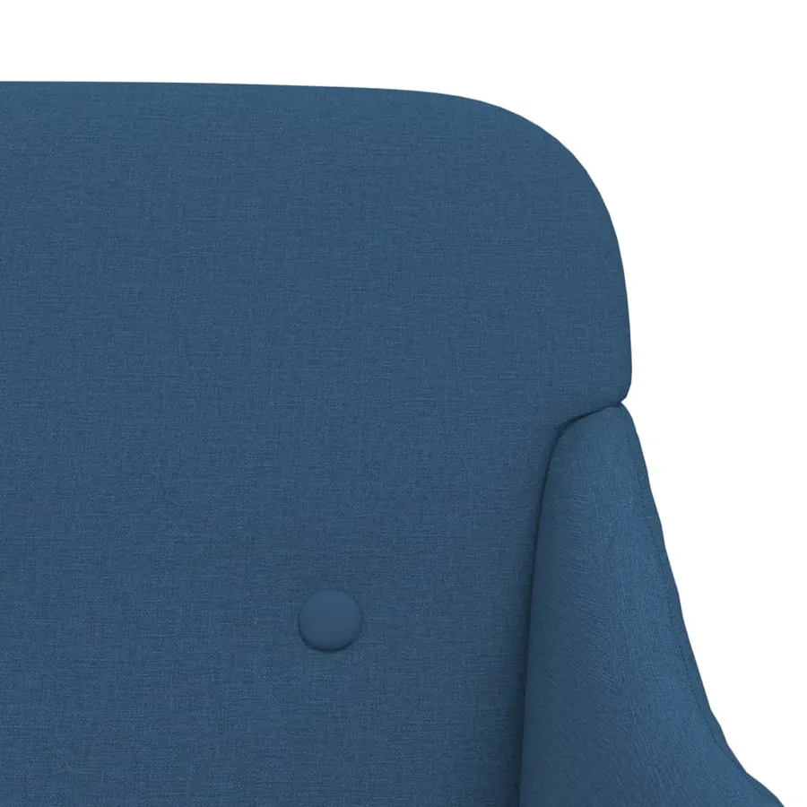 Banc Bleu 110x76x80 cm Tissu - 6