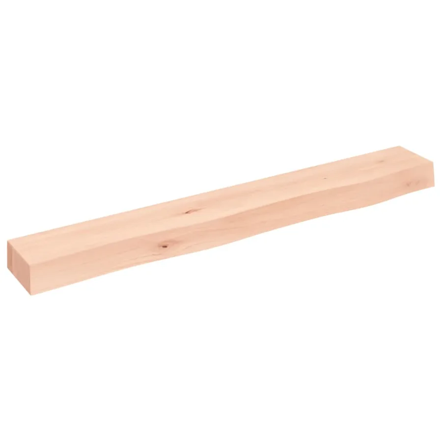 Étagère murale 80x10x6 cm bois de chêne massif non traité - 2