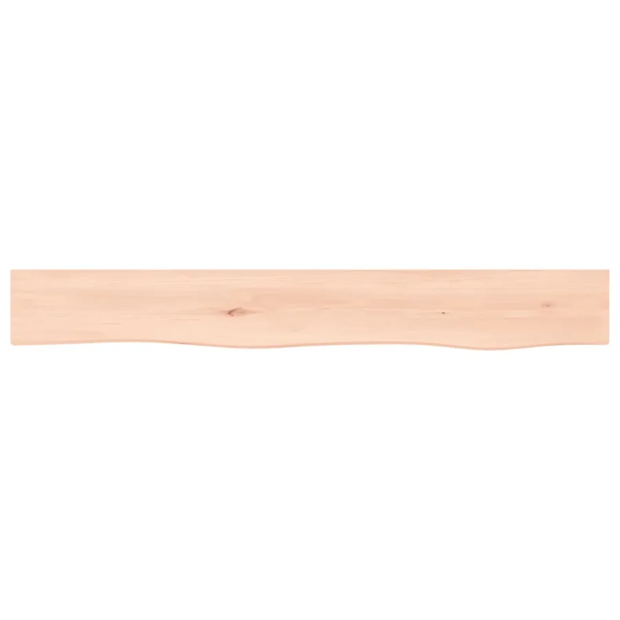 Étagère murale 80x10x6 cm bois de chêne massif non traité - 4