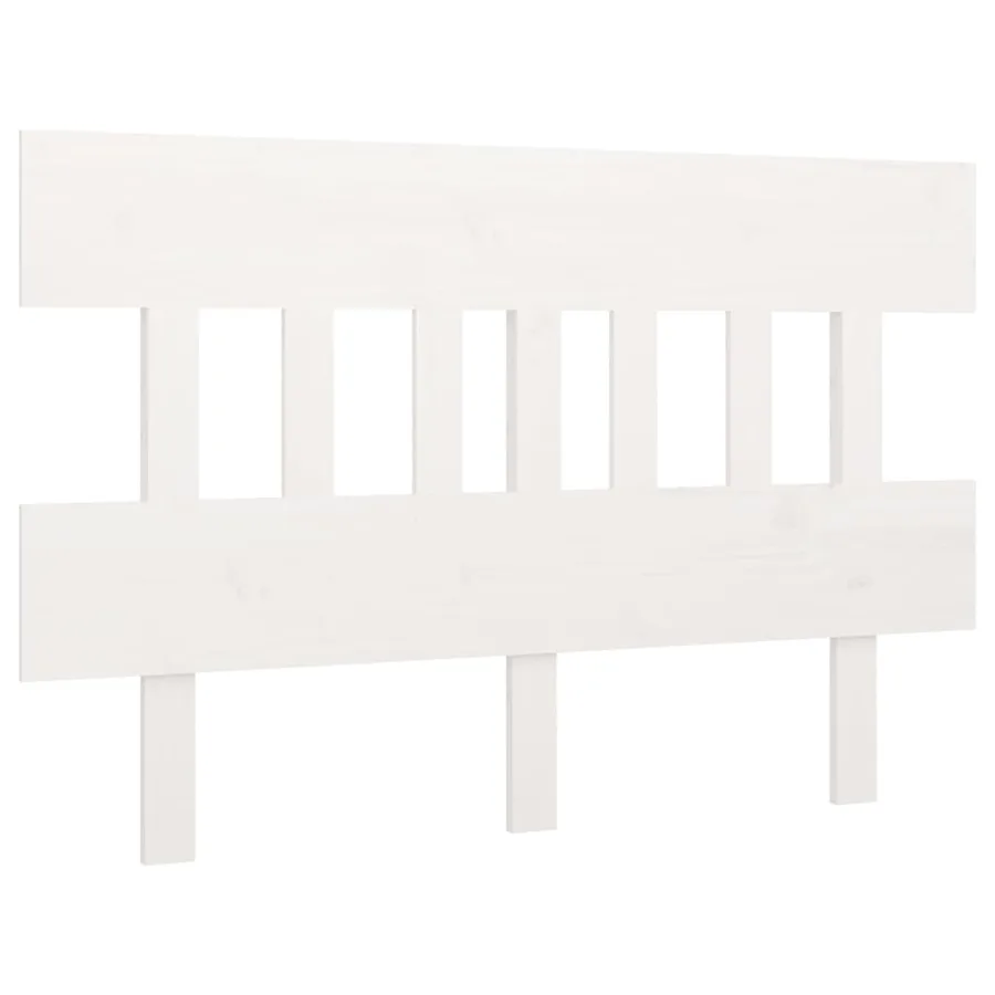 Tête de lit Blanc 203,5x3x81 cm Bois massif de pin - 2
