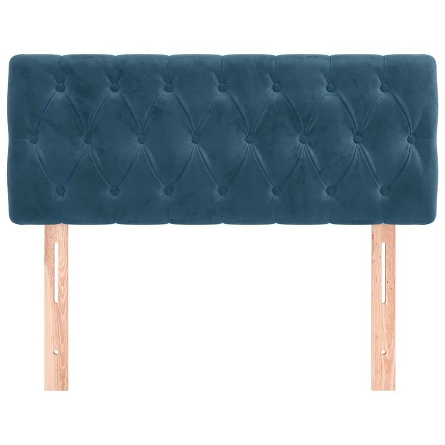 Tête de lit Bleu foncé 100x7x78/88 cm Velours - 3