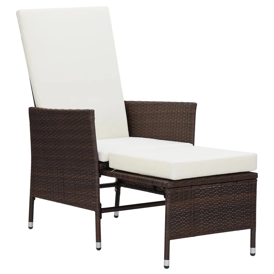 Salon de jardin 3 pcs avec coussins Résine tressée Marron - 3