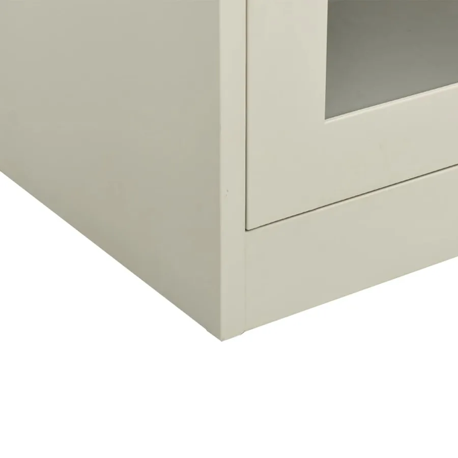 Armoire de bureau Gris clair 90x40x90 cm Acier - 7