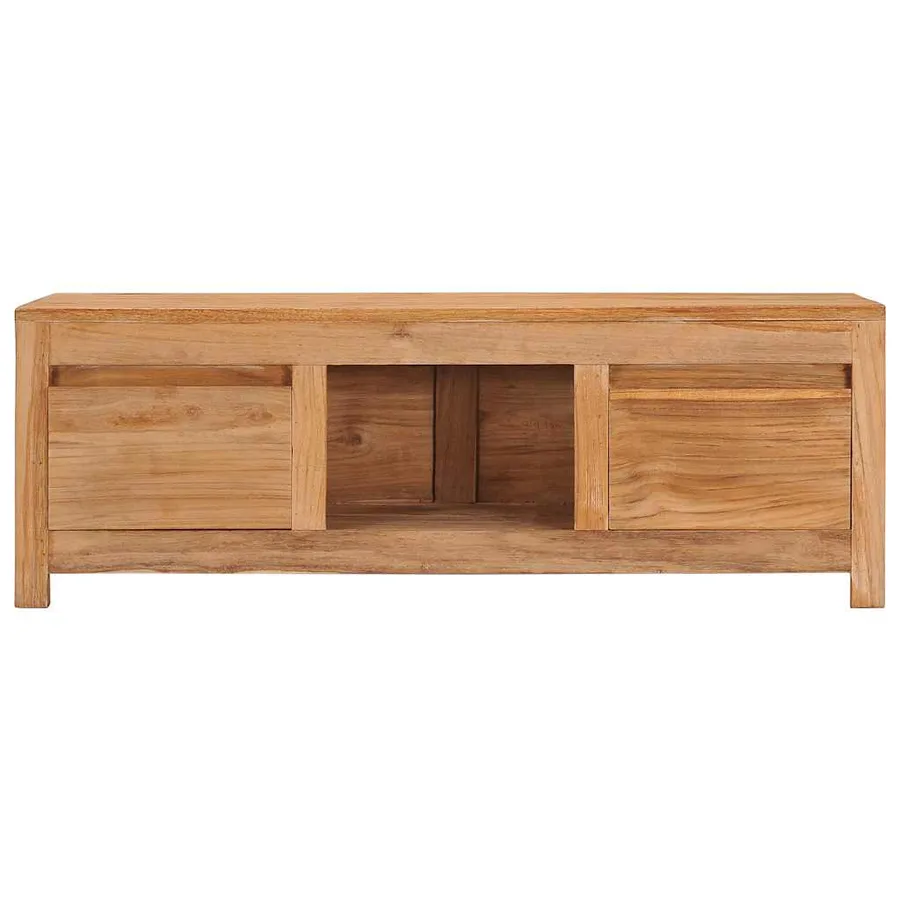 Meuble TV 100x30x35 cm bois de teck massif - 2