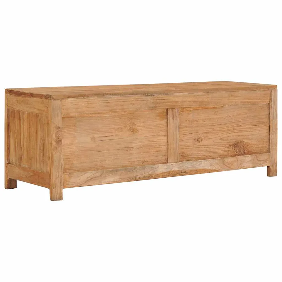 Meuble TV 100x30x35 cm bois de teck massif - 4