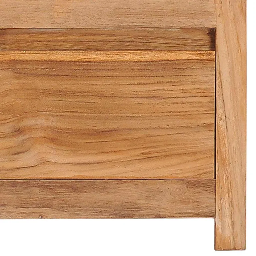 Meuble TV 100x30x35 cm bois de teck massif - 7