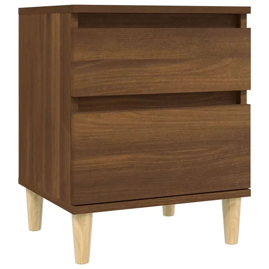 Tables de chevet 2 pcs Chêne marron 40x35x50 cm - 5
