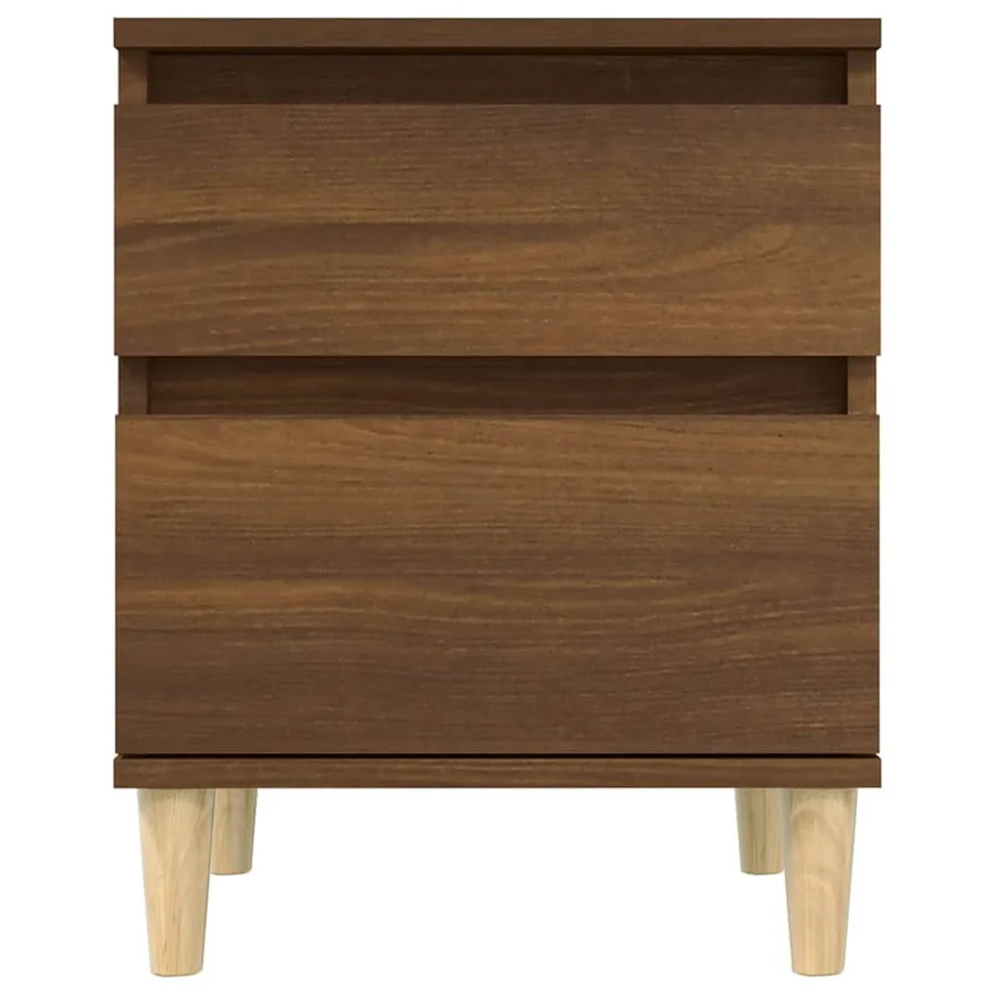 Tables de chevet 2 pcs Chêne marron 40x35x50 cm - 6