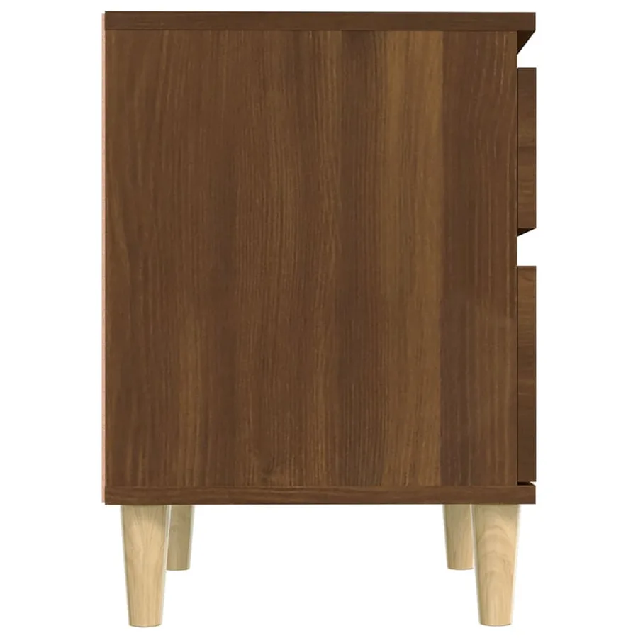 Tables de chevet 2 pcs Chêne marron 40x35x50 cm - 7