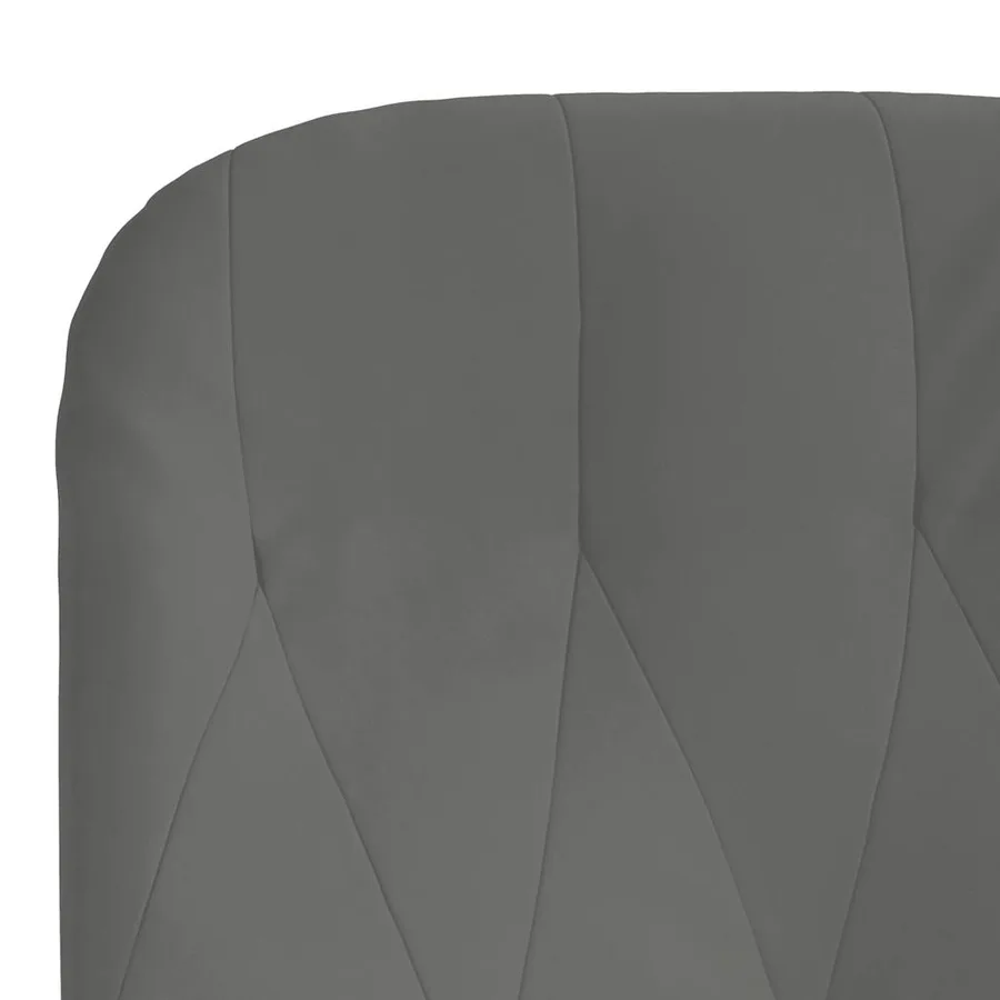 Chaise de relaxation Gris foncé Velours - 6